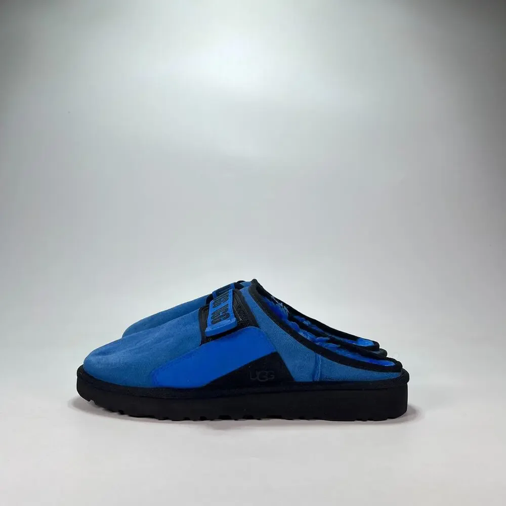 UGG Dune Dive Blue Black Adjustable Straps Slip On Slippers 1130931 Mens Size 11